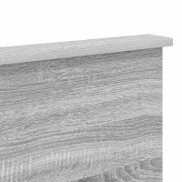 Produktbild för Huvudgavel med huvudgavel Grå Sonoma 200 cm Konstruerat trä