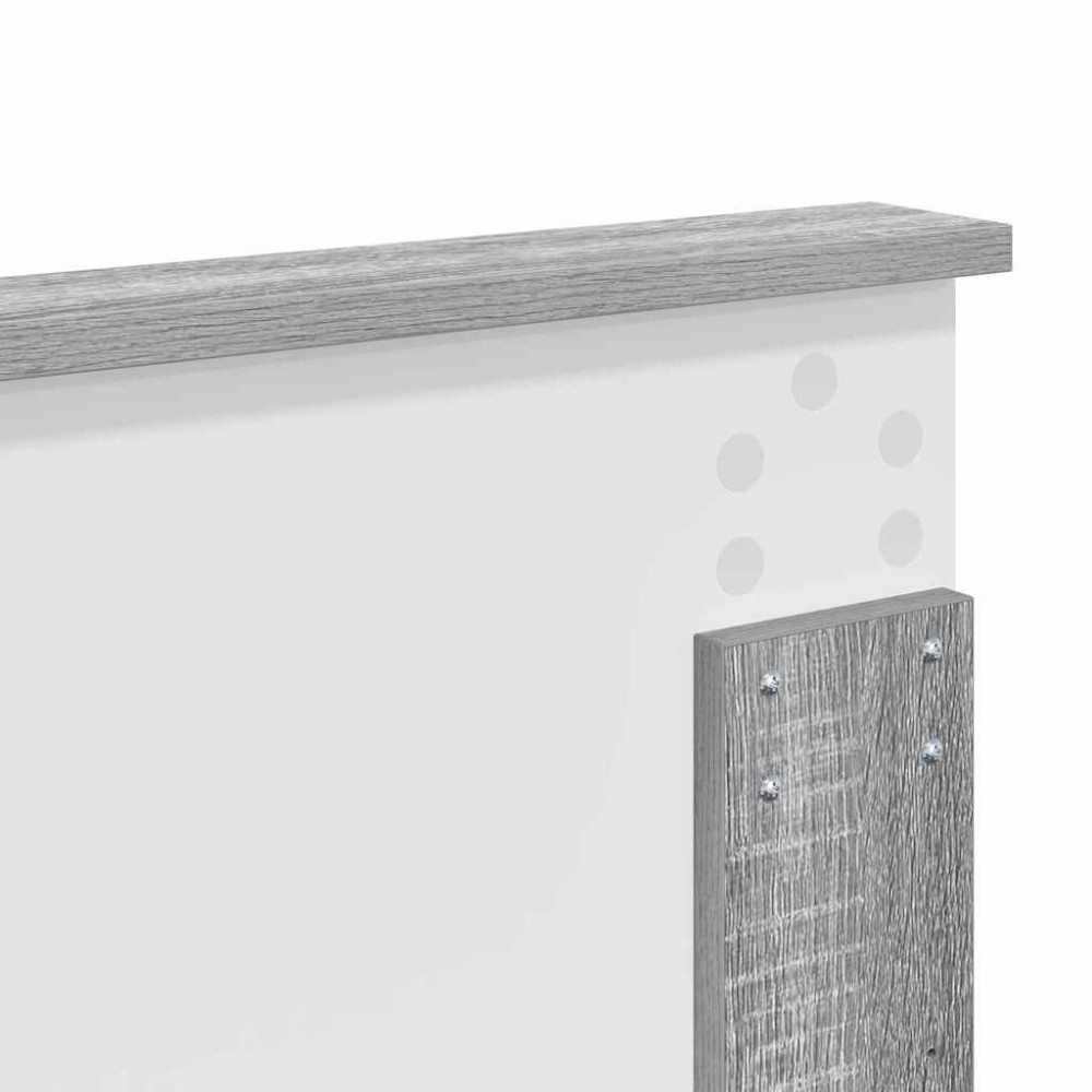 Produktbild för Huvudgavel med huvudgavel Grå Sonoma 200 cm Konstruerat trä