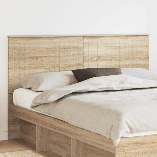 vidaXL Huvudgavel med huvudgavel Sonoma-ek 160 cm Konstruerat trä