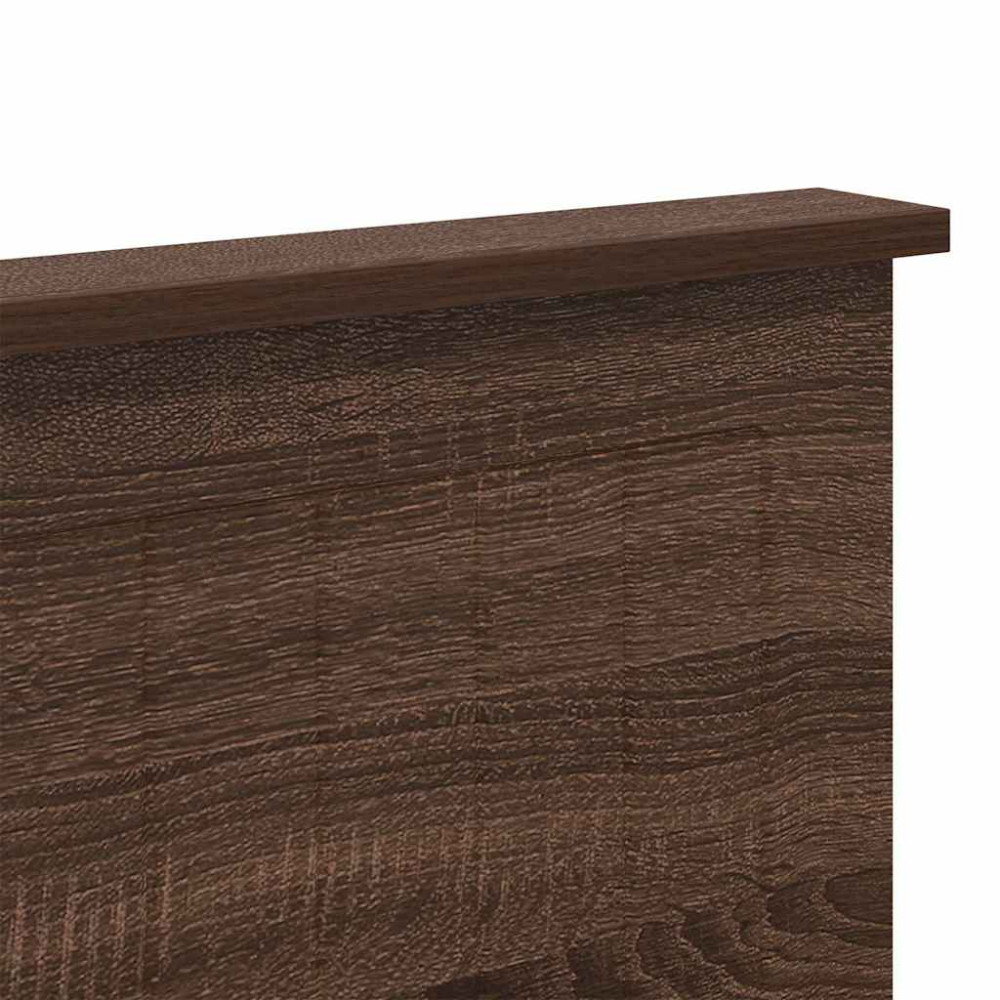 Produktbild för Huvudgavel med huvudgavel Brun Ek 160 cm Konstruerat trä