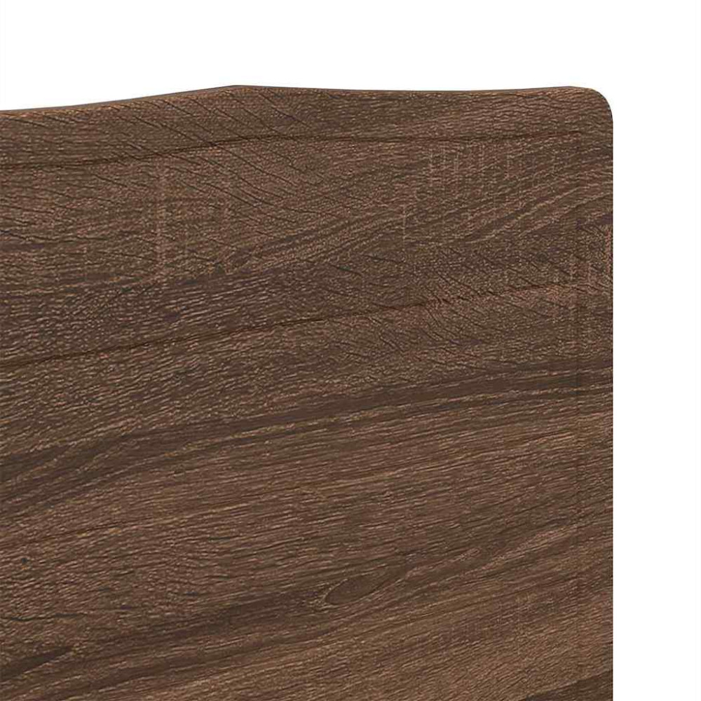 Produktbild för Huvudgavel Brun Ek Konstruerat trä