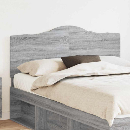 vidaXL Huvudgavel Grå Sonoma Konstruerat trä