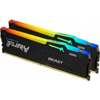 Produktbild för Kingston FURY Beast RGB - DDR5 - sats - 64 GB: 2 x 32 GB - DIMM 288-pin - 6400 MHz / PC5-51200 - ej buffrad