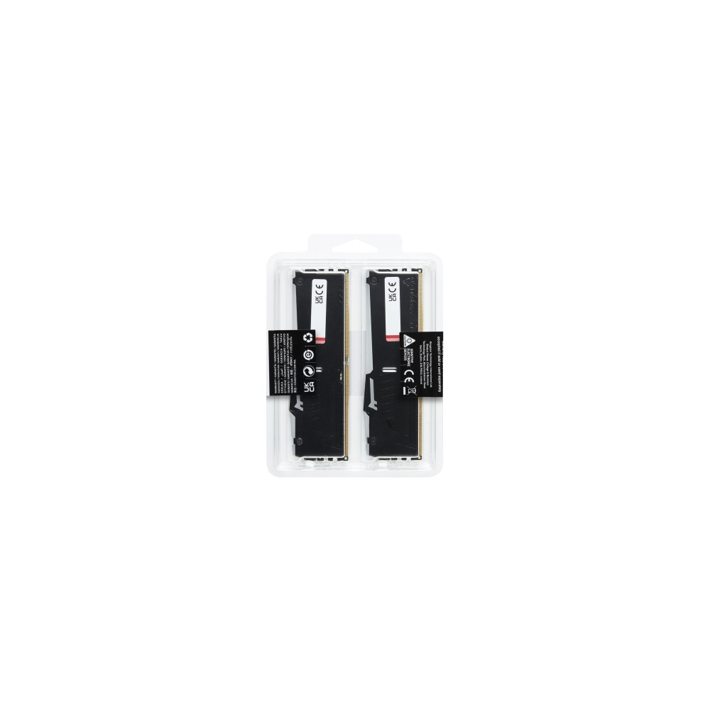 Produktbild för Kingston FURY Beast RGB - DDR5 - sats - 64 GB: 2 x 32 GB - DIMM 288-pin - 6400 MHz / PC5-51200 - ej buffrad