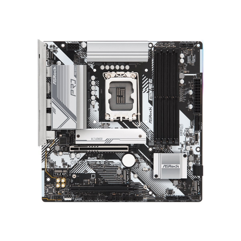 Produktbild för ASRock B760M PRO RS/D5 - moderkort - micro ATX - LGA1700-uttag - B760