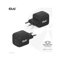 Produktbild för Club 3D CAC-1909 strömadapter - PPS- och GaN-teknik - 2 x USB-C - 45 watt