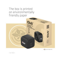 Produktbild för Club 3D CAC-1909 strömadapter - PPS- och GaN-teknik - 2 x USB-C - 45 watt