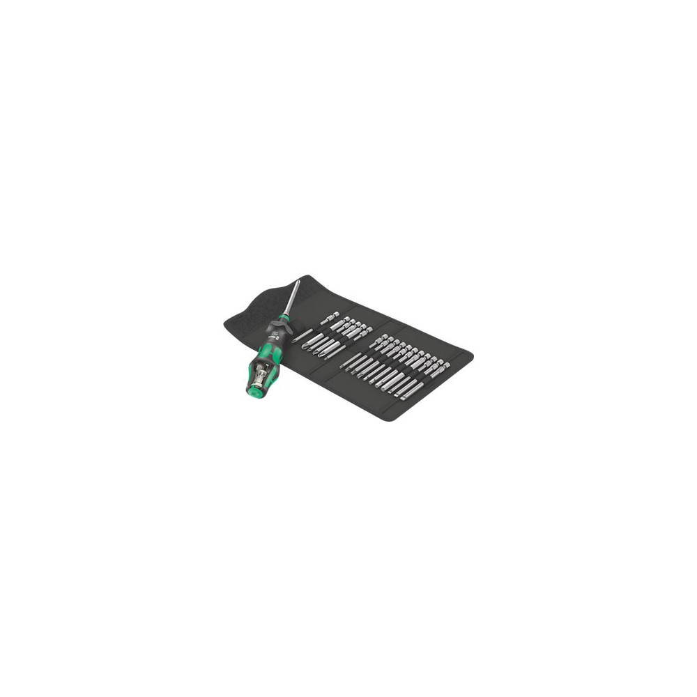 Produktbild för Wera Kraftform Kompakt Turbo - screwdriver handle with bit set - 19 delar