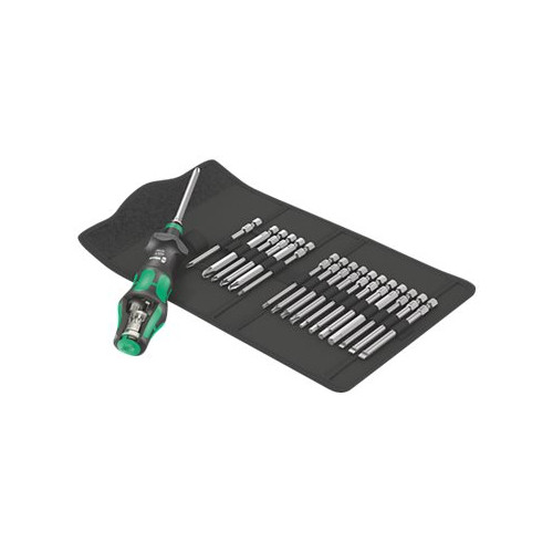 WERA WERK Wera Kraftform Kompakt Turbo - screwdriver handle with bit set - 19 delar