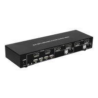 Produktbild för TECHly IDATA DP-KVM2 - omkopplare för tangentbord/video/mus/ljud/USB - 2 portar