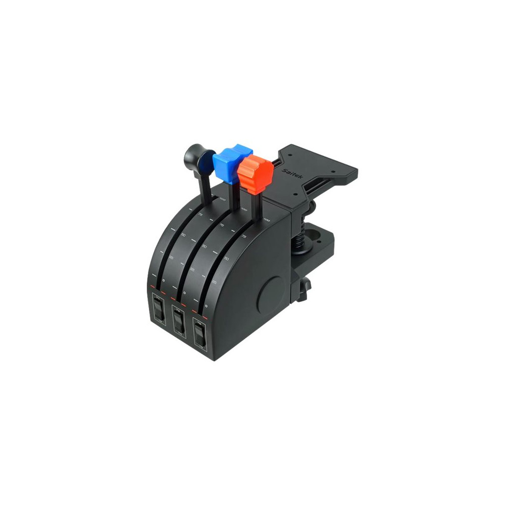 Produktbild för Logitech Flight Throttle Quadrant - spjäll - kabelansluten