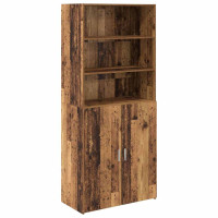Produktbild för Skåp Gammalt trä 80 x 42,5 x 185 cm Konstruerat trä