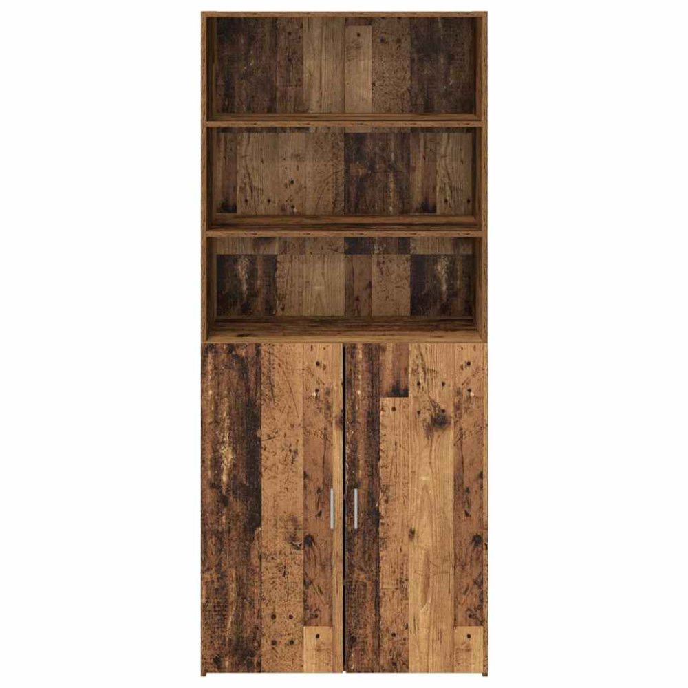 Produktbild för Skåp Gammalt trä 80 x 42,5 x 185 cm Konstruerat trä