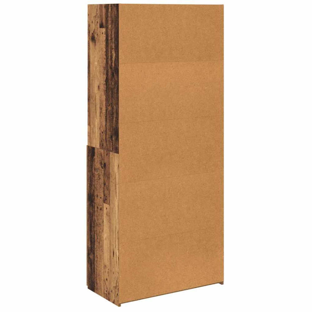 Produktbild för Skåp Gammalt trä 80 x 42,5 x 185 cm Konstruerat trä