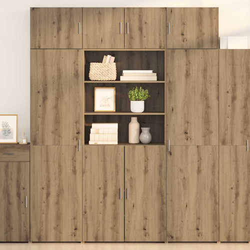 vidaXL Skåp Artisan Ek 80 x 42,5 x 185 cm Konstruerat trä