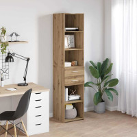 Produktbild för Skåp med låda Artisan Ek 40 x 42,5 x 185 cm Konstruerat trä