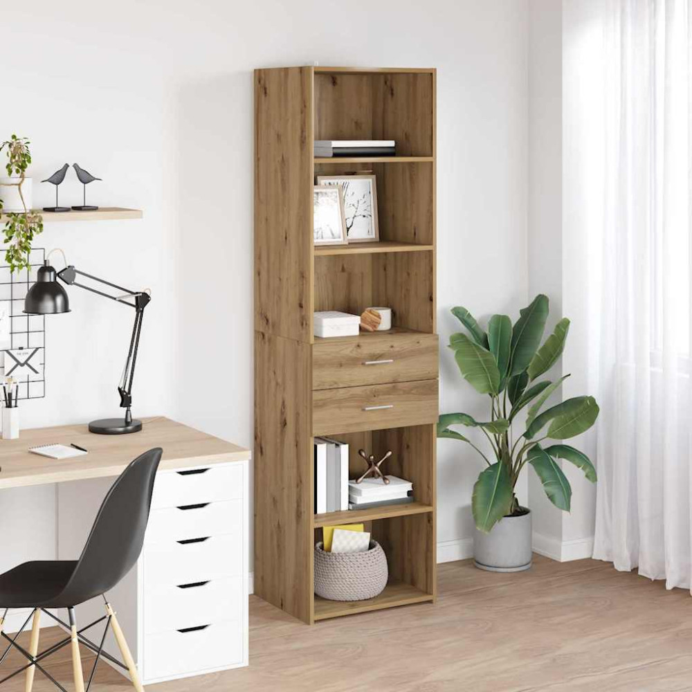 Produktbild för Skåp med låda Artisan Ek 45 x 42,5 x 185 cm Konstruerat trä