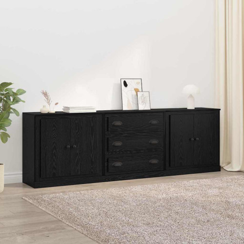 vidaXL Skåp 3 pcs Artisan-ek 210 x 35,5 x 67,5 cm Konstruerat trä