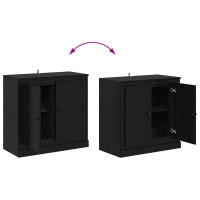 Produktbild för Skåp 3 pcs Artisan-ek 210 x 35,5 x 67,5 cm Konstruerat trä