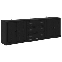Produktbild för Skåp 3 pcs Artisan-ek 210 x 35,5 x 67,5 cm Konstruerat trä