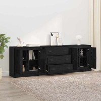 Produktbild för Skåp 3 pcs Artisan-ek 210 x 35,5 x 67,5 cm Konstruerat trä
