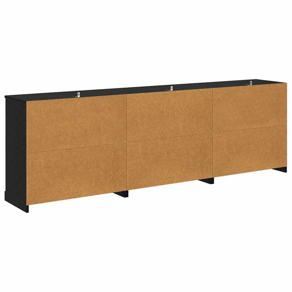 Produktbild för Skåp 3 pcs Artisan-ek 210 x 35,5 x 67,5 cm Konstruerat trä