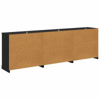 Produktbild för Skåp 3 pcs Artisan-ek 210 x 35,5 x 67,5 cm Konstruerat trä