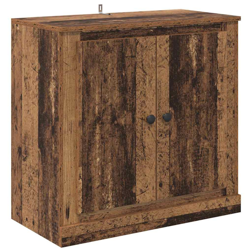 Produktbild för Skåp 3 pcs Svart ek 210 x 35,5 x 67,5 cm Konstruerat trä