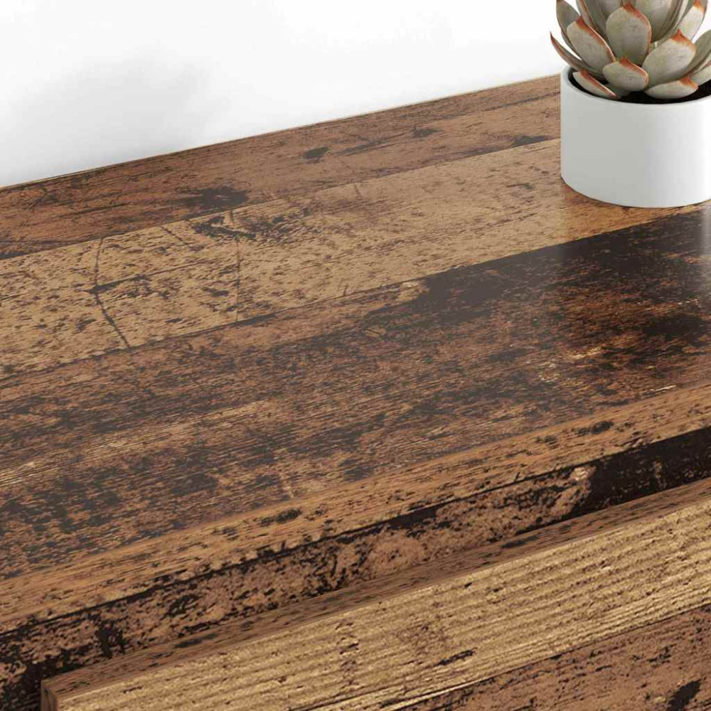 Produktbild för Skåp 2 pcs Gammalt trä 70 x 35,5 x 67,5 cm Konstruerat trä