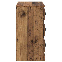 Produktbild för Skåp 2 pcs Gammalt trä 70 x 35,5 x 67,5 cm Konstruerat trä