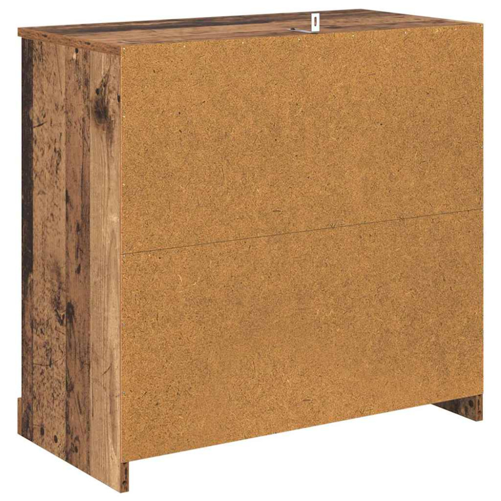 Produktbild för Skåp 2 pcs Gammalt trä 70 x 35,5 x 67,5 cm Konstruerat trä