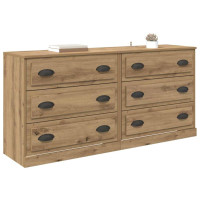 Produktbild för Skåp 2 pcs Artisan Ek 70 x 35,5 x 67,5 cm Konstruerat trä