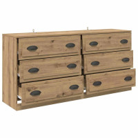 Produktbild för Skåp 2 pcs Artisan Ek 70 x 35,5 x 67,5 cm Konstruerat trä