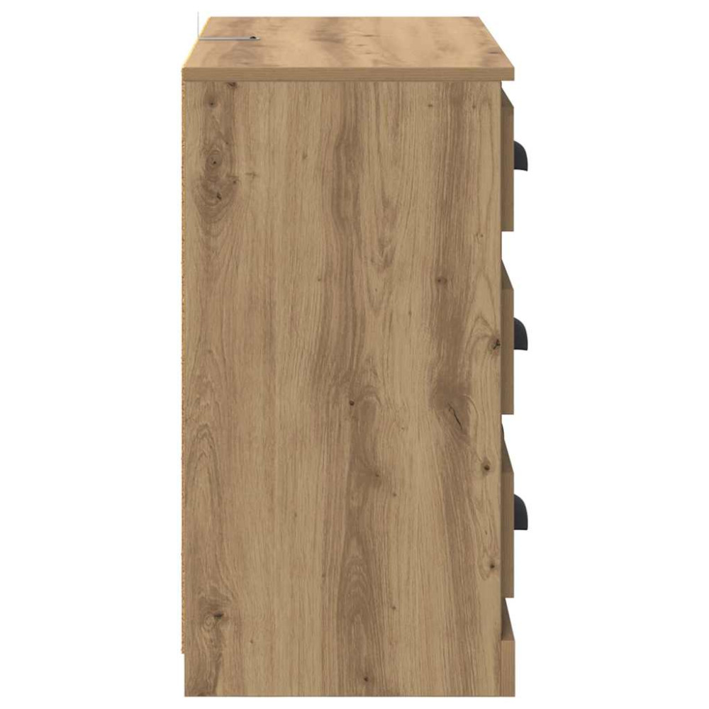 Produktbild för Skåp 2 pcs Artisan Ek 70 x 35,5 x 67,5 cm Konstruerat trä