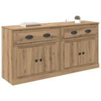 Produktbild för Skåp 2 pcs Artisan Ek 70 x 35,5 x 67,5 cm Konstruerat trä