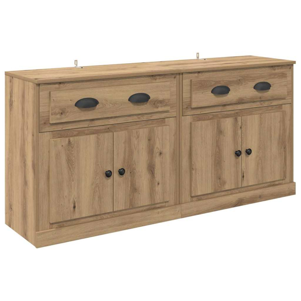 Produktbild för Skåp 2 pcs Artisan Ek 70 x 35,5 x 67,5 cm Konstruerat trä