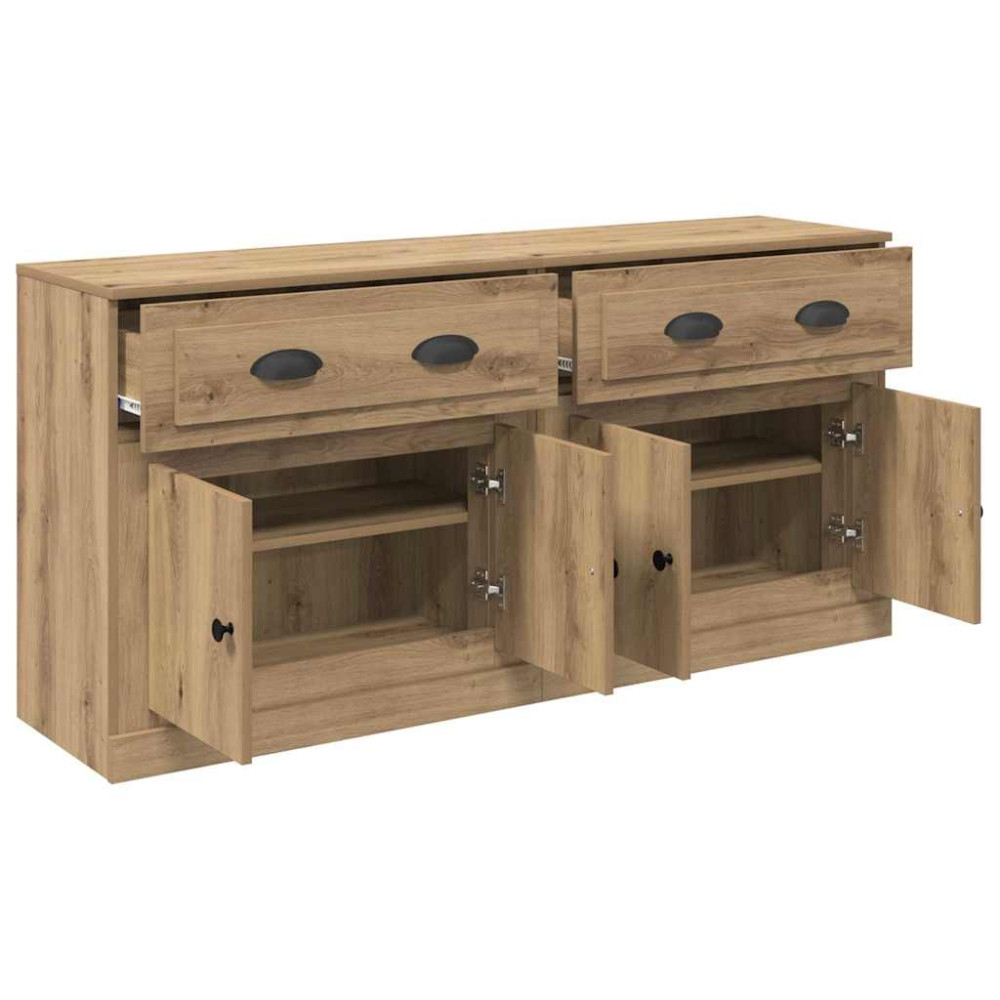 Produktbild för Skåp 2 pcs Artisan Ek 70 x 35,5 x 67,5 cm Konstruerat trä