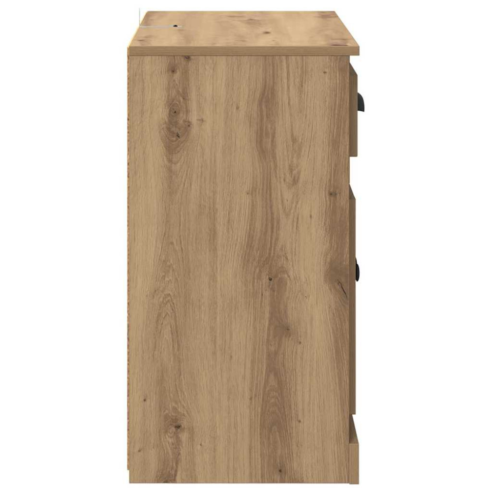 Produktbild för Skåp 2 pcs Artisan Ek 70 x 35,5 x 67,5 cm Konstruerat trä