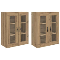 Produktbild för Väggskåp 2 pcs Artisan Ek 69,5 x 34 x 90 cm Konstruerat trä