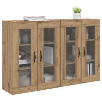 Produktbild för Väggskåp 2 pcs Artisan Ek 69,5 x 34 x 90 cm Konstruerat trä