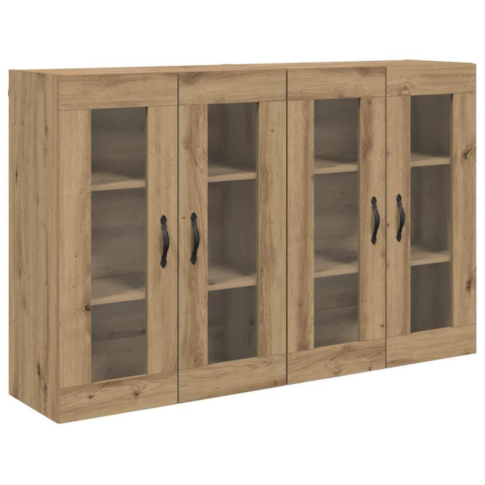 Produktbild för Väggskåp 2 pcs Artisan Ek 69,5 x 34 x 90 cm Konstruerat trä