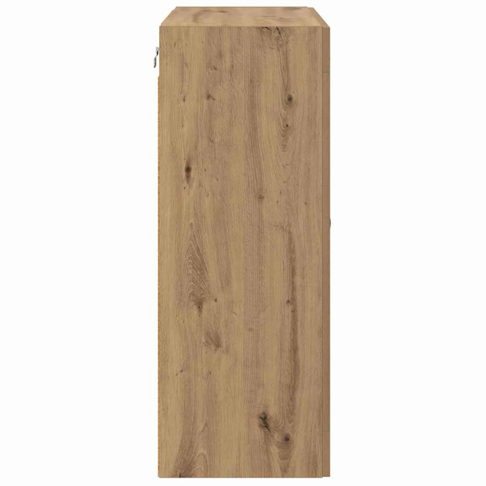 Produktbild för Väggskåp 2 pcs Artisan Ek 69,5 x 34 x 90 cm Konstruerat trä
