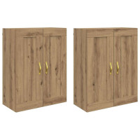 Produktbild för Väggmonterat skåp 2 pcs Artisan Ek 69,5 x 34 x 90 cm