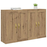 Produktbild för Väggmonterat skåp 2 pcs Artisan Ek 69,5 x 34 x 90 cm