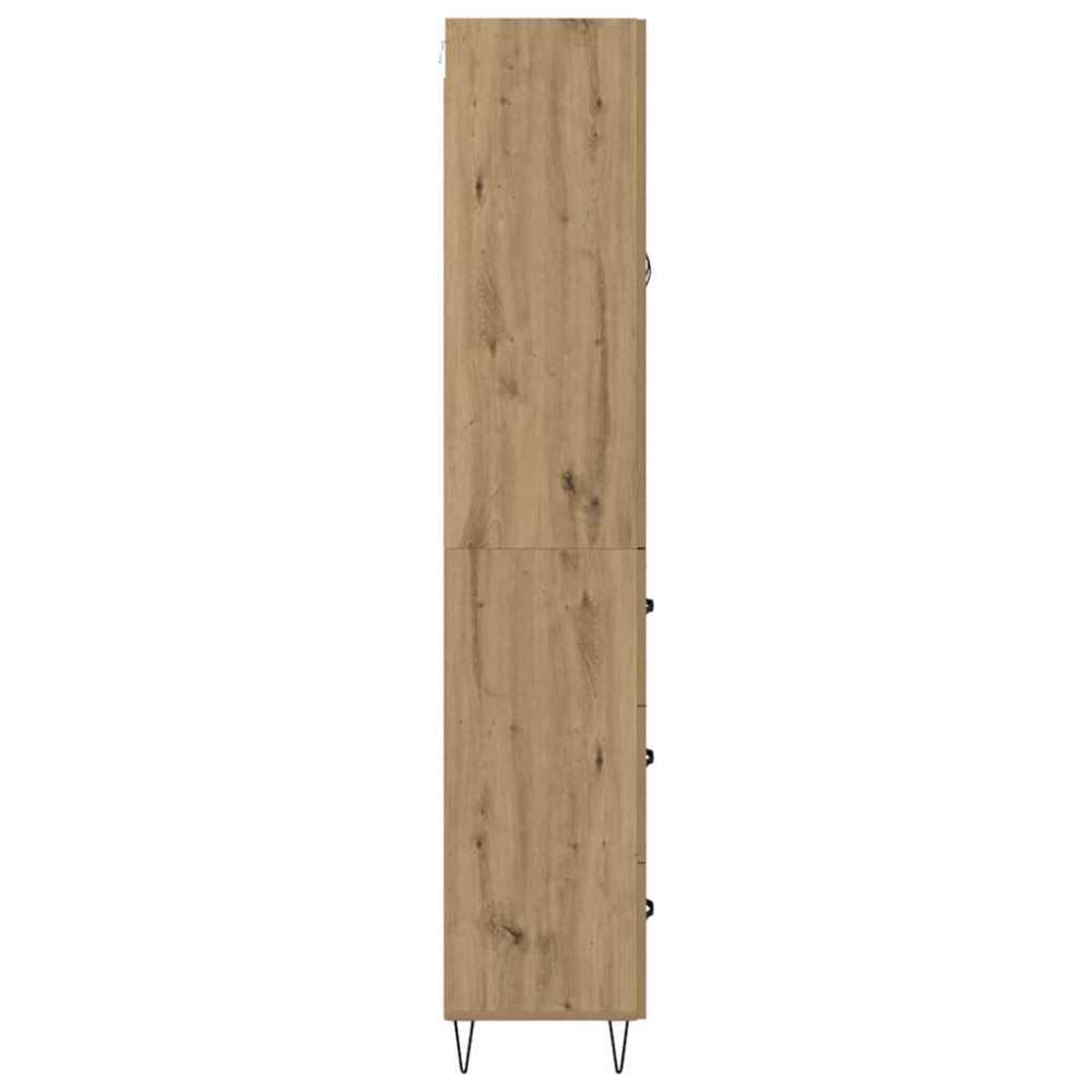 Produktbild för Skåp med låda Artisan Ek 69,5 x 34 x 90 cm Konstruerat trä