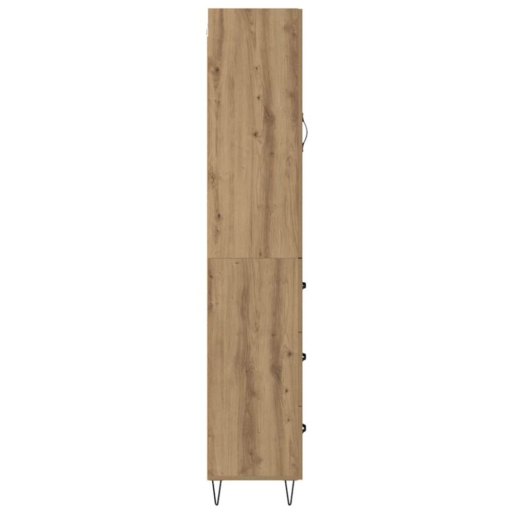 Produktbild för Skåp med låda Artisan Ek 34,5 x 34 x 90 cm Konstruerat trä