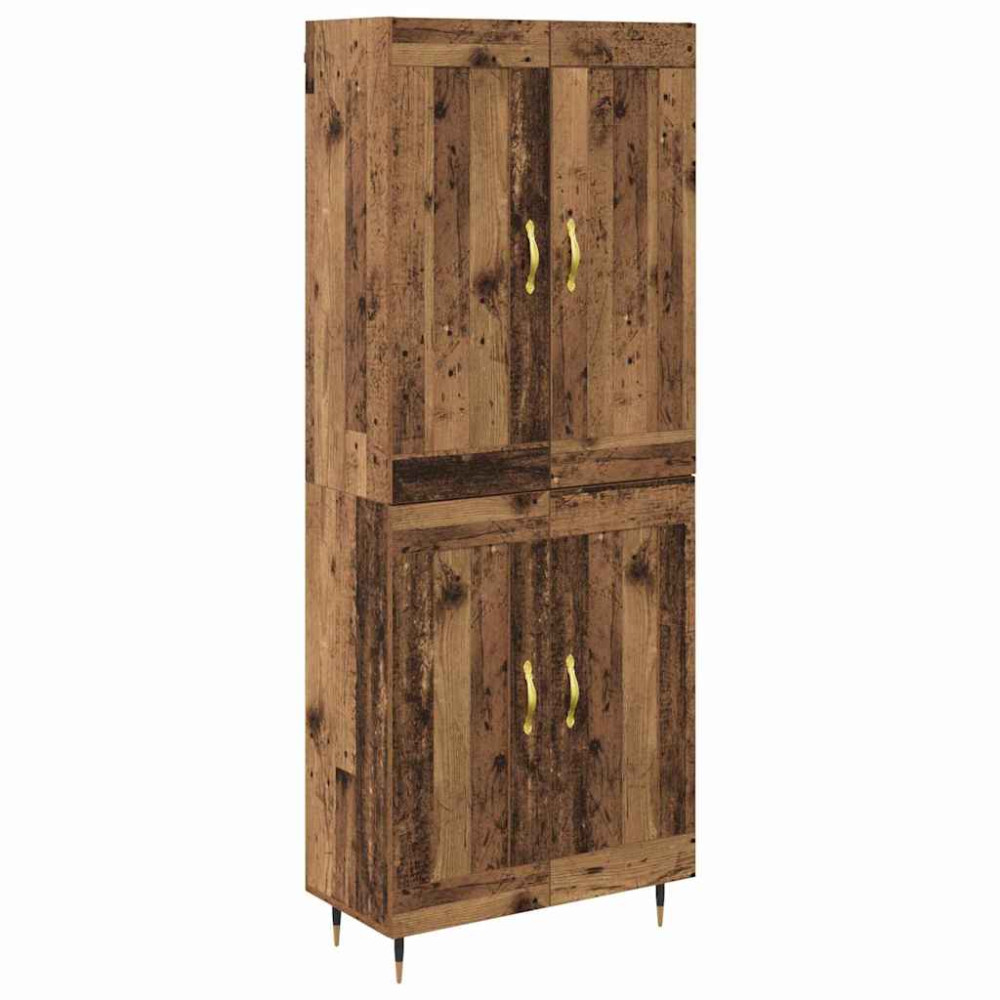 Produktbild för Skåp Gammalt trä 69,5 x 34 x 90 cm Konstruerat trä