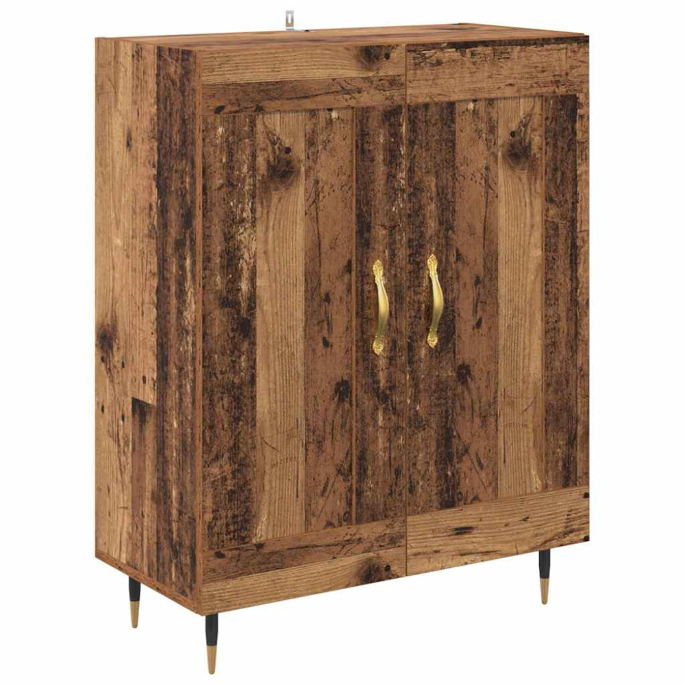 Produktbild för Skåp Gammalt trä 69,5 x 34 x 90 cm Konstruerat trä