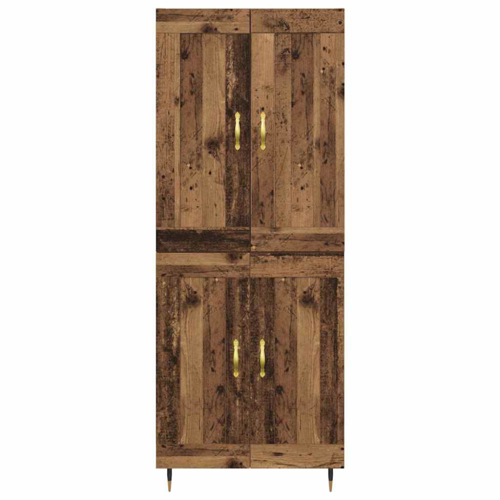 Produktbild för Skåp Gammalt trä 69,5 x 34 x 90 cm Konstruerat trä