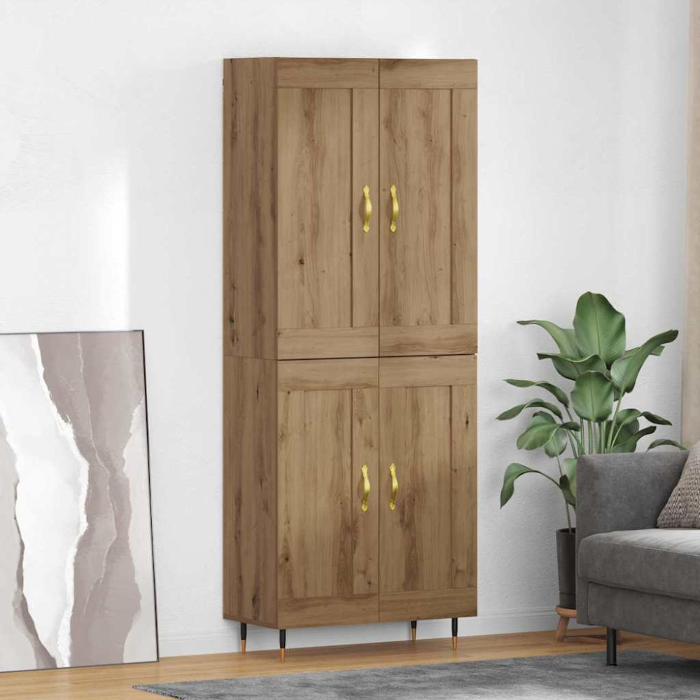 Produktbild för Skåp Artisan Ek 69,5 x 34 x 90 cm Konstruerat trä